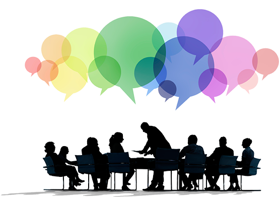 Transparent Group Discussion Clipart Group Discussion Cartoon Hd Png