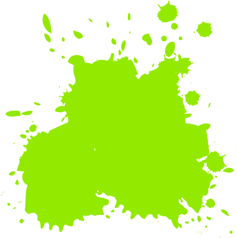 green paint splatter png