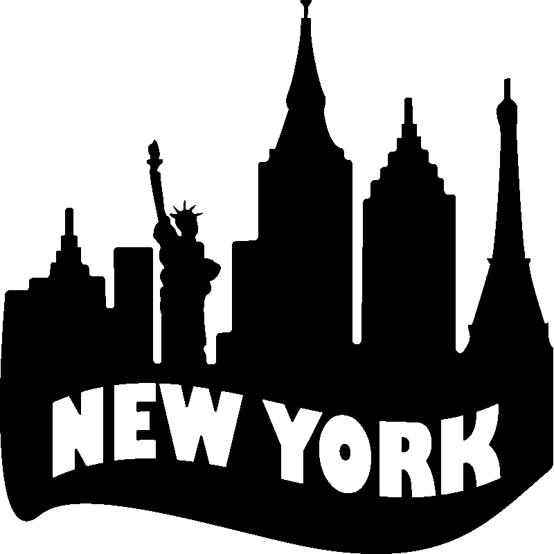 download sticker new york skyline texte ambiance sticker kc2304 silhouette png image with no background pngkey com download sticker new york skyline texte