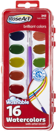 Download 16ct Washable Watercolors - Roseart 16-color Washable ...