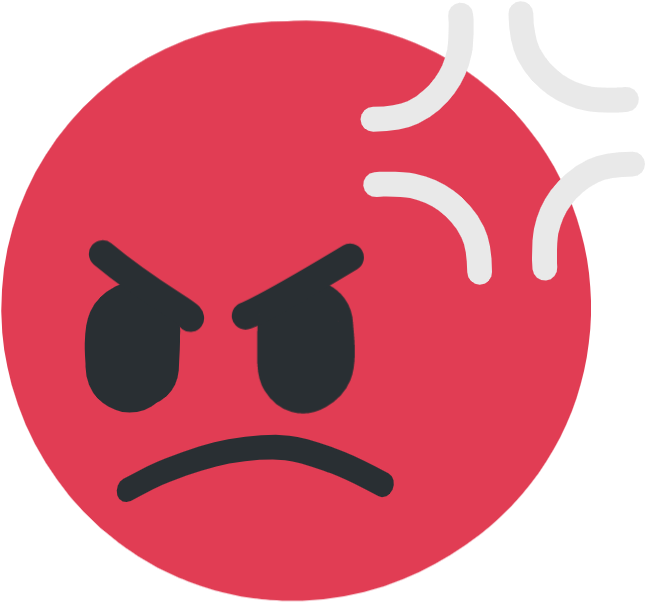 Download Png - Offended - Discord Angry Emoji PNG Image with No