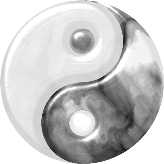 Download Free Marbled Yin Yang - Yin And Yang PNG Image with No ...