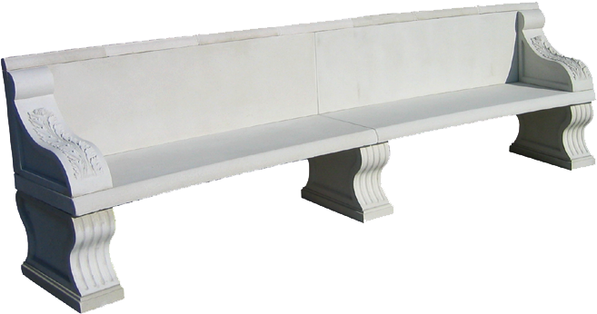 Cast Stone Bench Bn - Bench (800x430), Png Download
