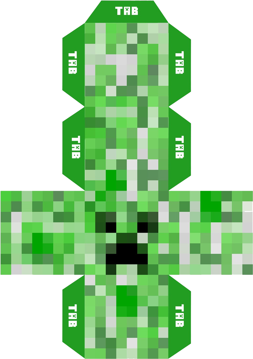 Minecraft Creeper Head Png - Minecraft Papercraft Mini Creeper - Free ...