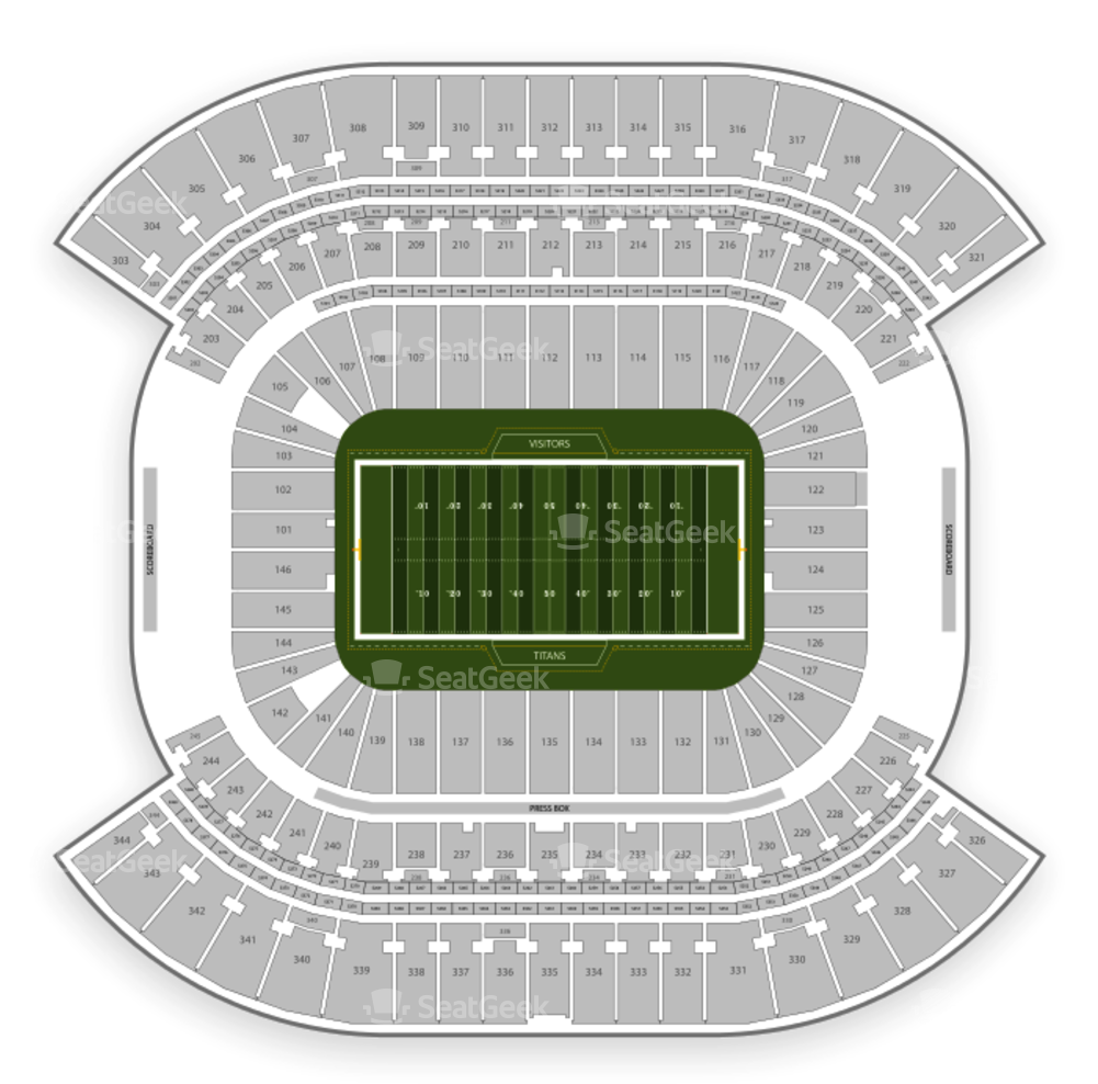 Download Tennessee Titans Seating Chart - Nissan Stadium PNG Image with ...