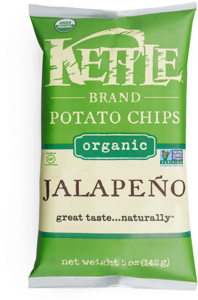 Organic Jalapeno - Kettle Chips Organic (500x649), Png Download