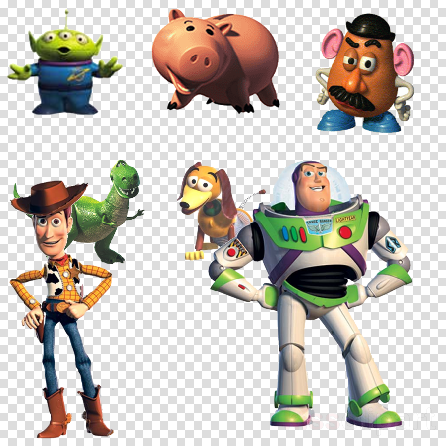 Toy Story Jessie Sheriff Woody Buzz Lightyear Bullseye 3 Transparent