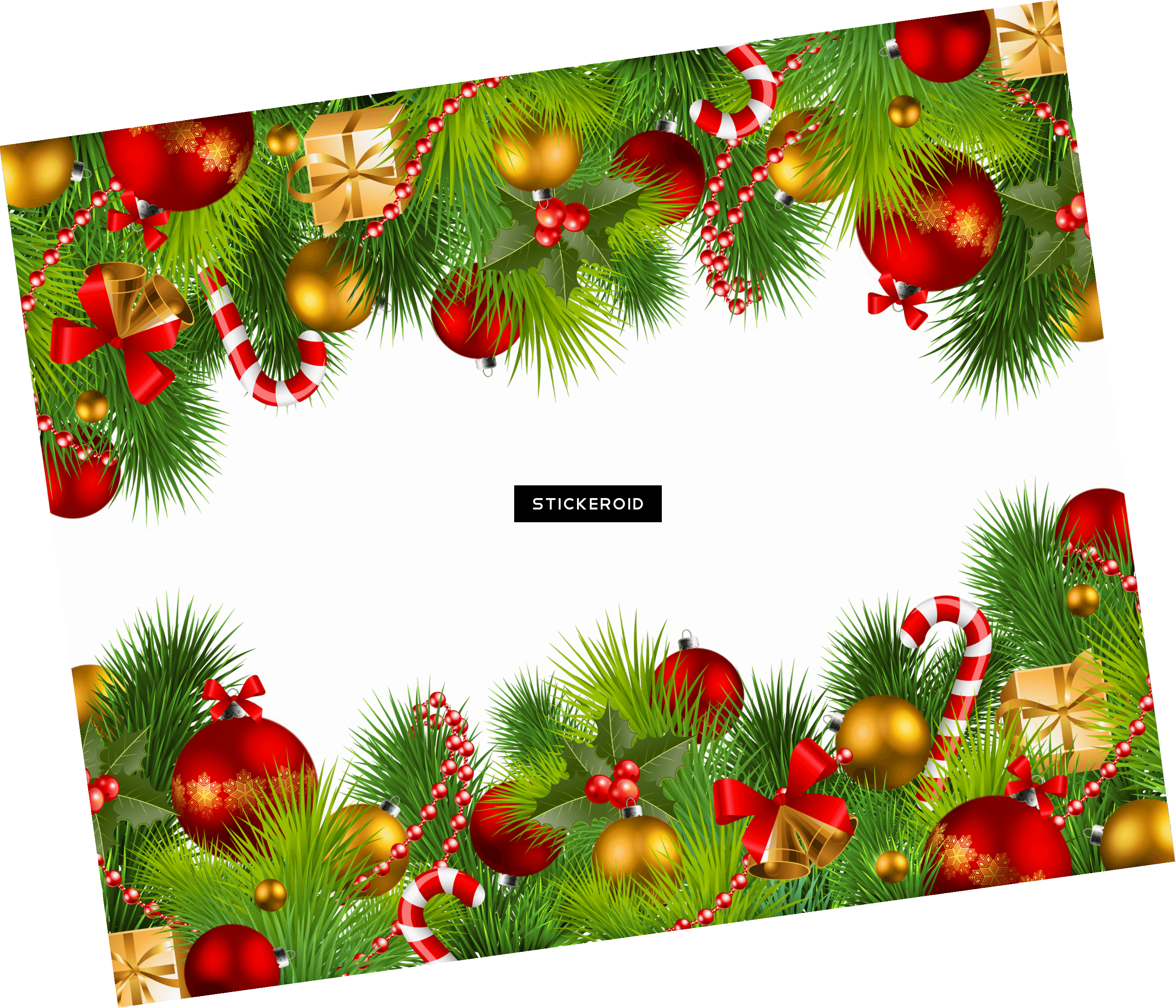 Download Christmas Double Frame Transparent Christmas Party Png Png Image With No Background Pngkey Com