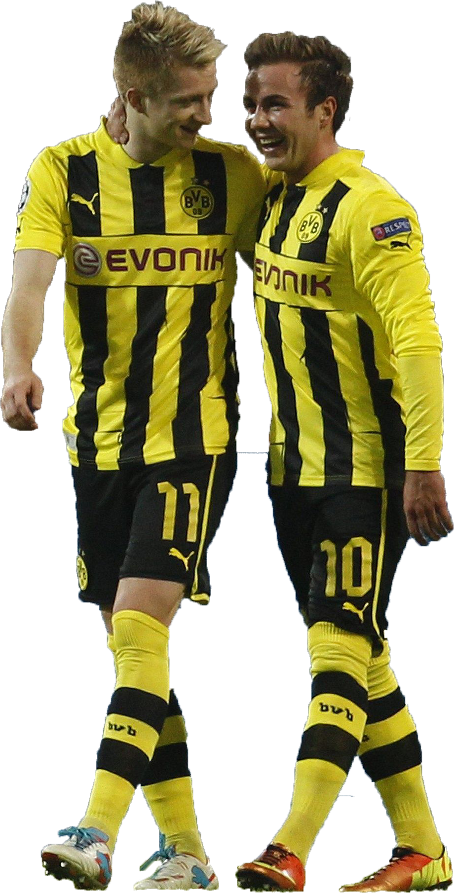 Borussia Dortmund Celebration - Mario Götze Dortmund Png (920x1810), Png Download