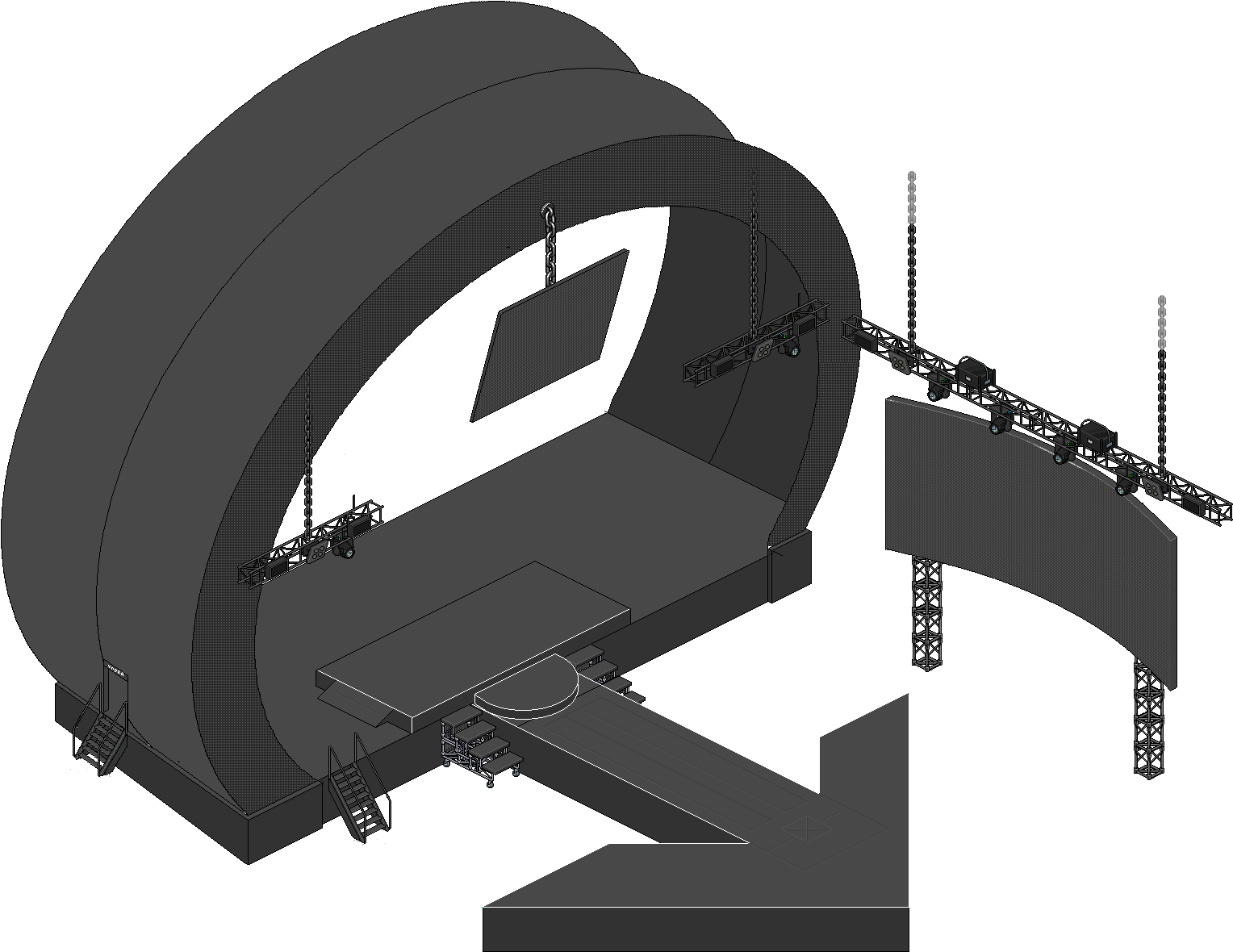 Stage f. Кулисная машина сцены. Car Stage PNG.