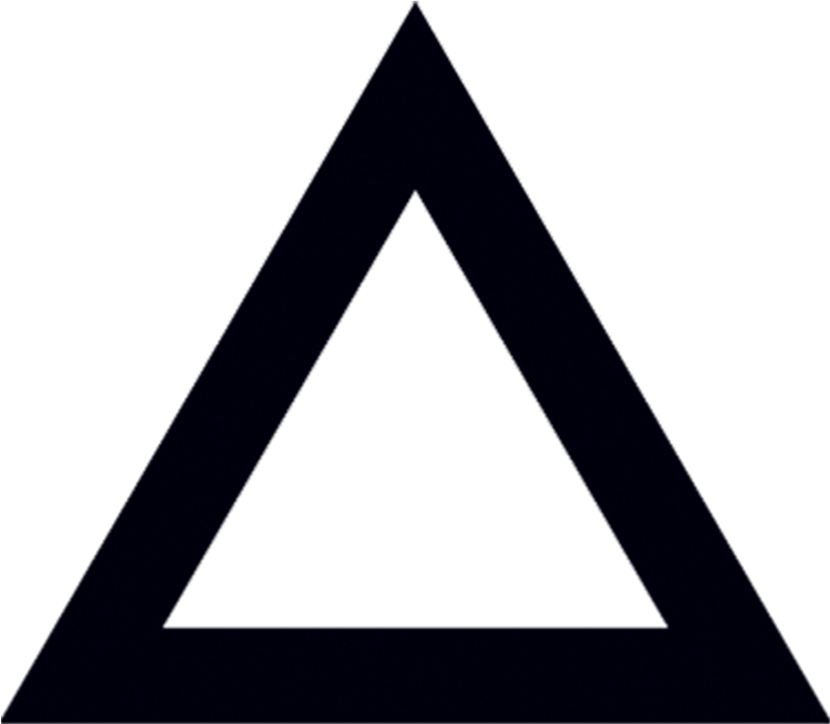 Thick Triangle - Free Transparent PNG Download - PNGkey