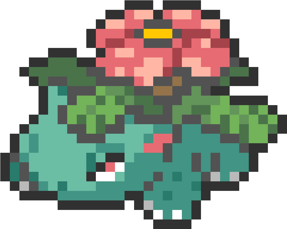 Main Image - Pixel Art Pokemon Venusaur - Free Transparent PNG Download ...