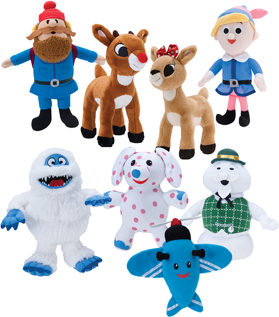 Download Rudolph The Red Nosed Reindeer Plush Toys PNG Image with No ...