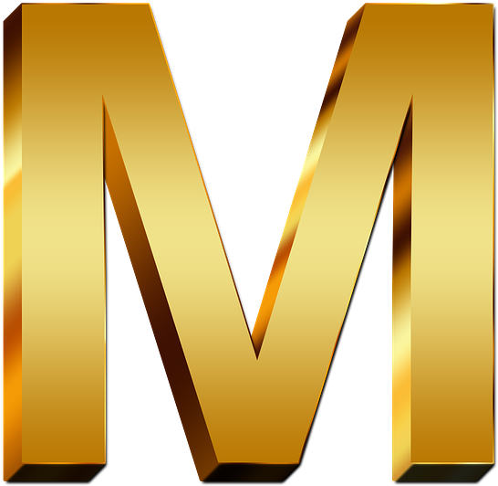 Download Golden M Png - Gold PNG Image with No Background - PNGkey.com