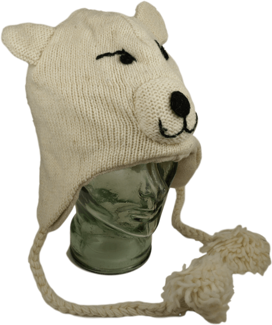 Polar Bear Hat - Bear (1000x1250), Png Download