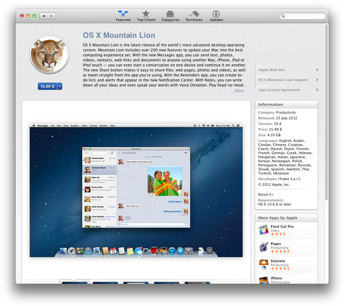 Os mountain lion. Os x Mountain Lion 10.8.5. Mac os Mountain Lion 10.8. Mac os системные требования. Mac os Mountain Lion Dock.