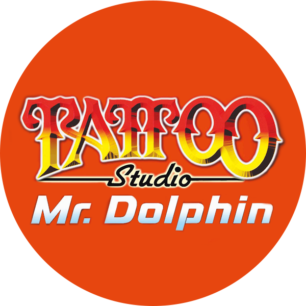 Dolphin Tattoo Studio - Circle (600x600), Png Download