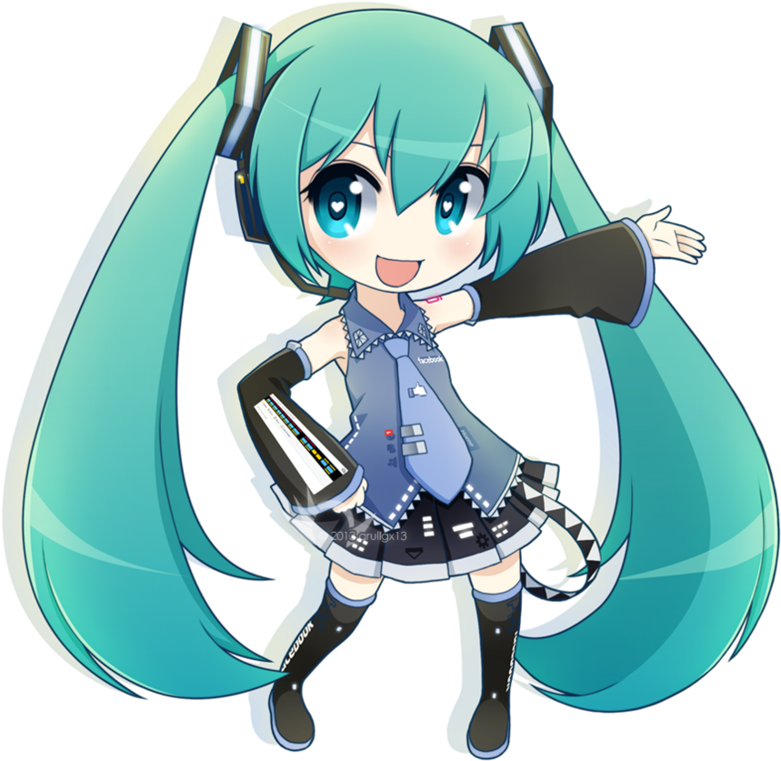 Miku Chibi Png - Chibi Hatsune Miku Png - Free Transparent PNG Download ...