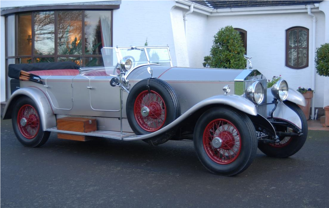 Rolls Royce Phantom I 40/50hp Dual Cowl Tourer 1927 - Antique Car (1857x698), Png Download
