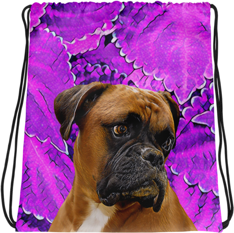 Drawstring Bag With Boxer Dog Design - Am Boxer - Dignified And True Composition Notebook: (580x580), Png Download