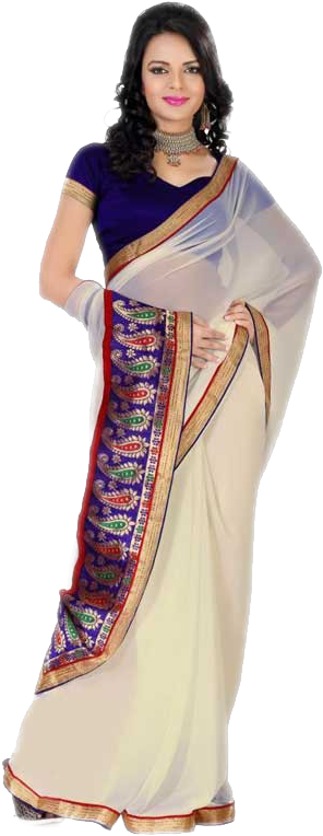 Download Womens Printed Saree - Silk Full Size Png Image Saree Lady  Transparent Background,Silk Png - free transparent png images - pngaaa.com