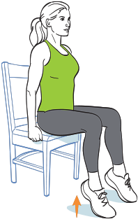 Heel Raise - Sitting - Free Transparent PNG Download - PNGkey