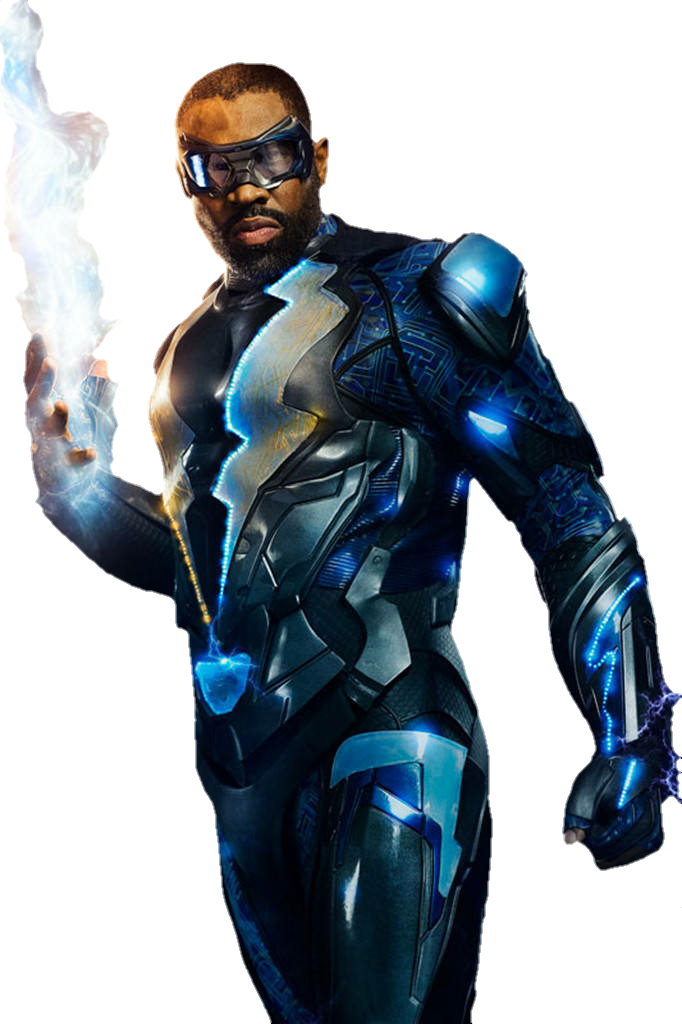 Download Black Lightning Png - Dc Black Lightning Cw PNG Image with No  Background 