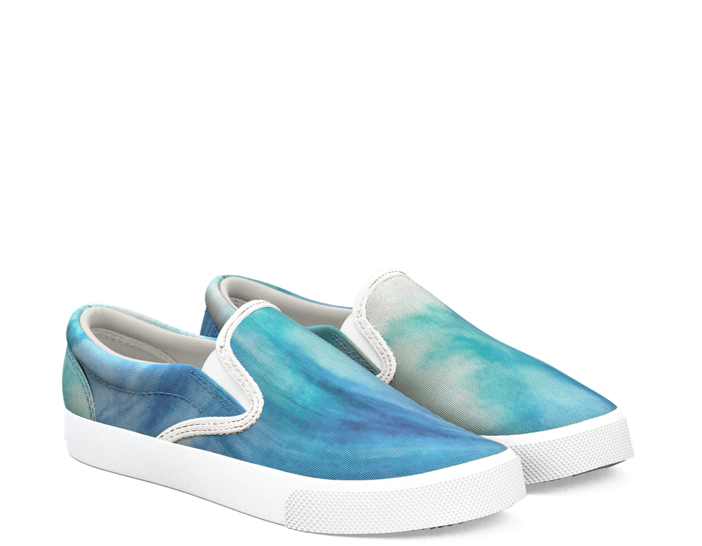 Download Watercolor Wave - Slip-on Shoe PNG Image with No Background ...