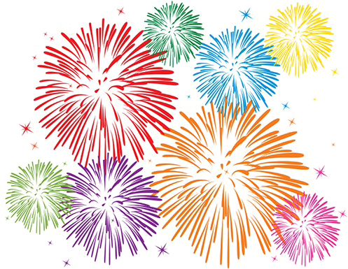 New Year Fireworks Png Photo - Fireworks With White Background - Free ...