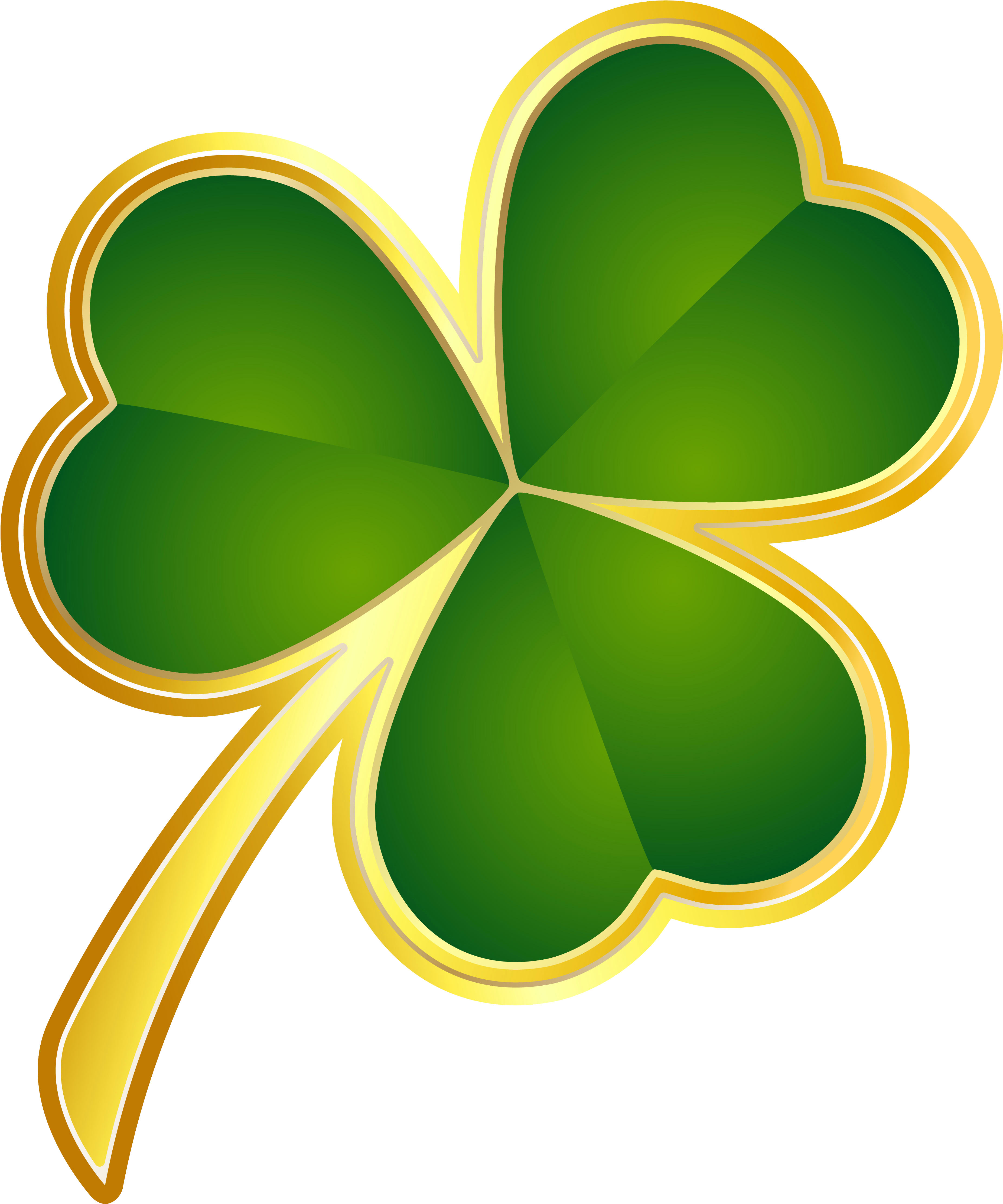 Download St Patricks Day Gold Shamrock Png Clipart - St Patrick's Day ...