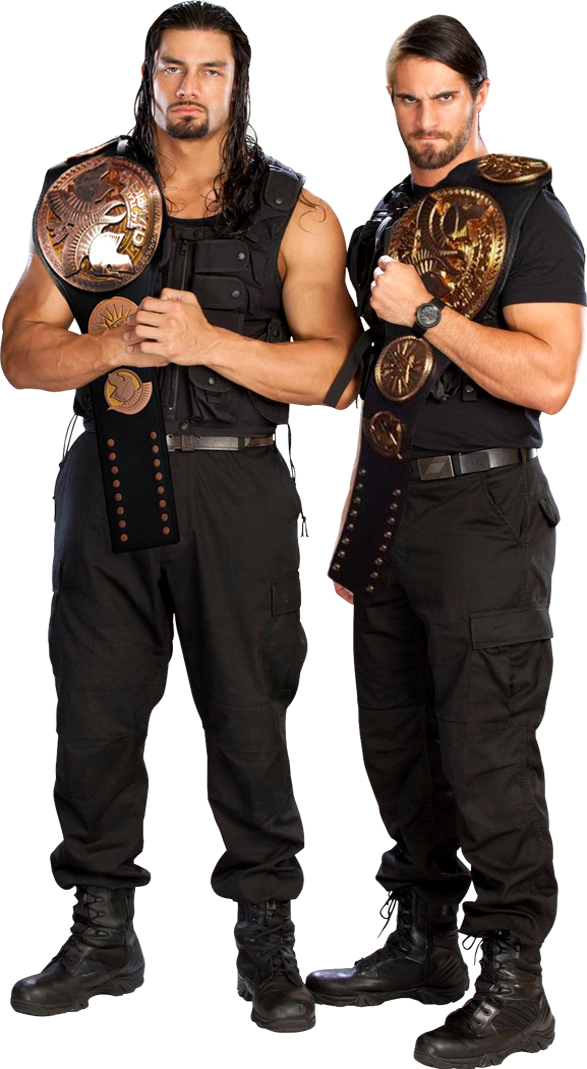 Download Seth Rollins Roman Reigns Wwe Team Championship The Shield Png Image With No Background Pngkey Com