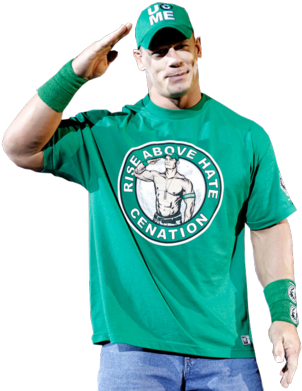 John Cena Psd83035 - Rise Above Hate Cenation Salute John Cena Top T ...