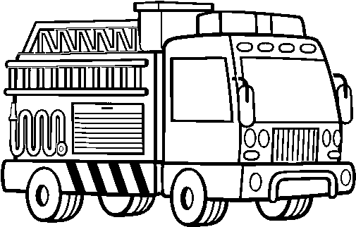 Download A Fire Truck Coloring Page - Camion De Bomberos Para Colorear ...
