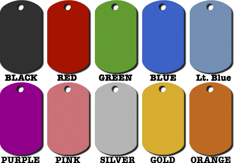 aluminum dog tags