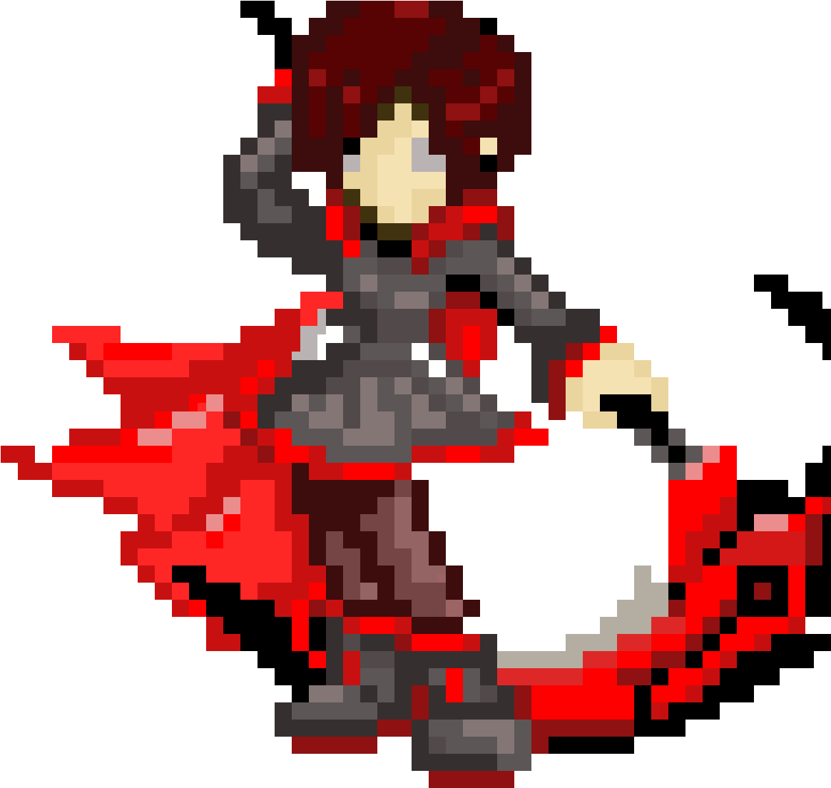 Ruby Rose - Rwby Pixel Art - Free Transparent PNG Download - PNGkey