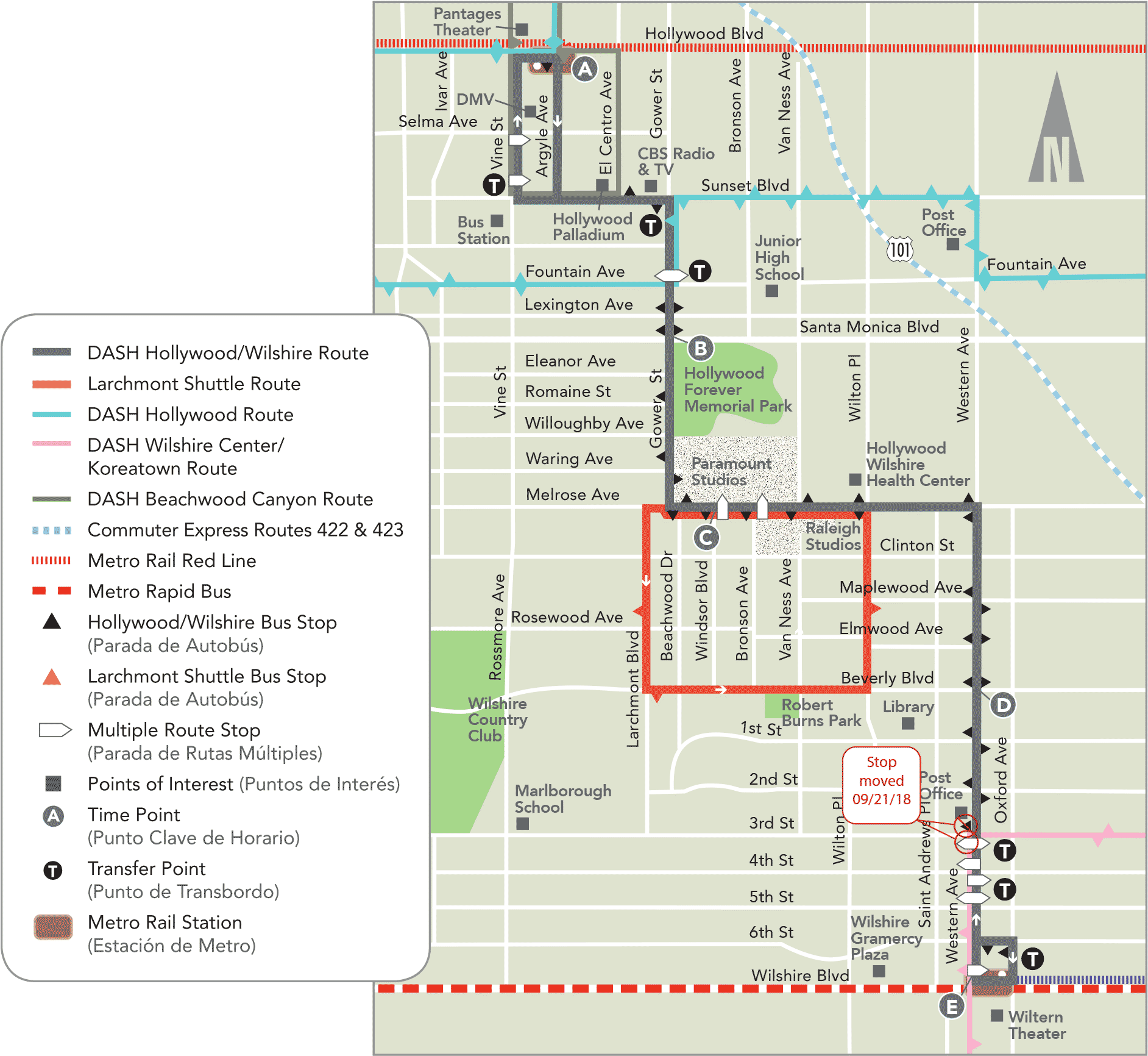 Dash Hollywood/wilshire Map - Hollywood - Free Transparent PNG Download ...