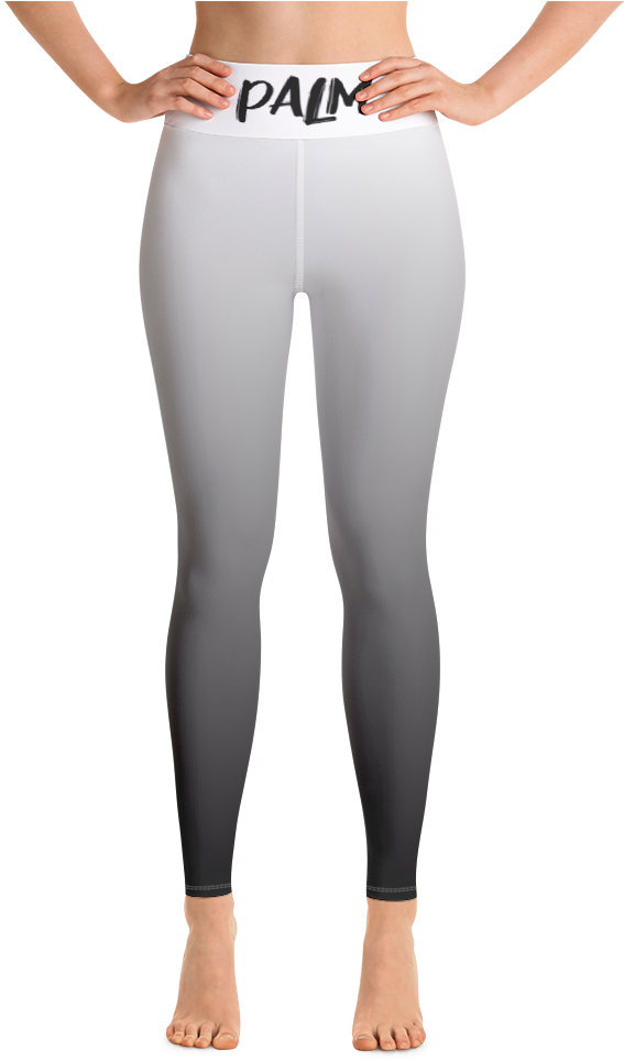 Download Black White Gradient Supersoft Leggings Yoga Pants Png Image With No Background Pngkey Com