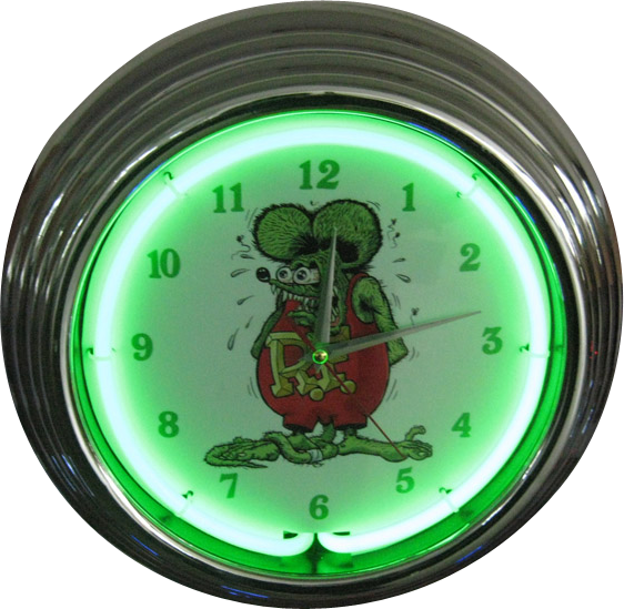 Download Rat Fink Neon Clock - Ratfink Ed Big Daddy Roth Kustom Kulture ...