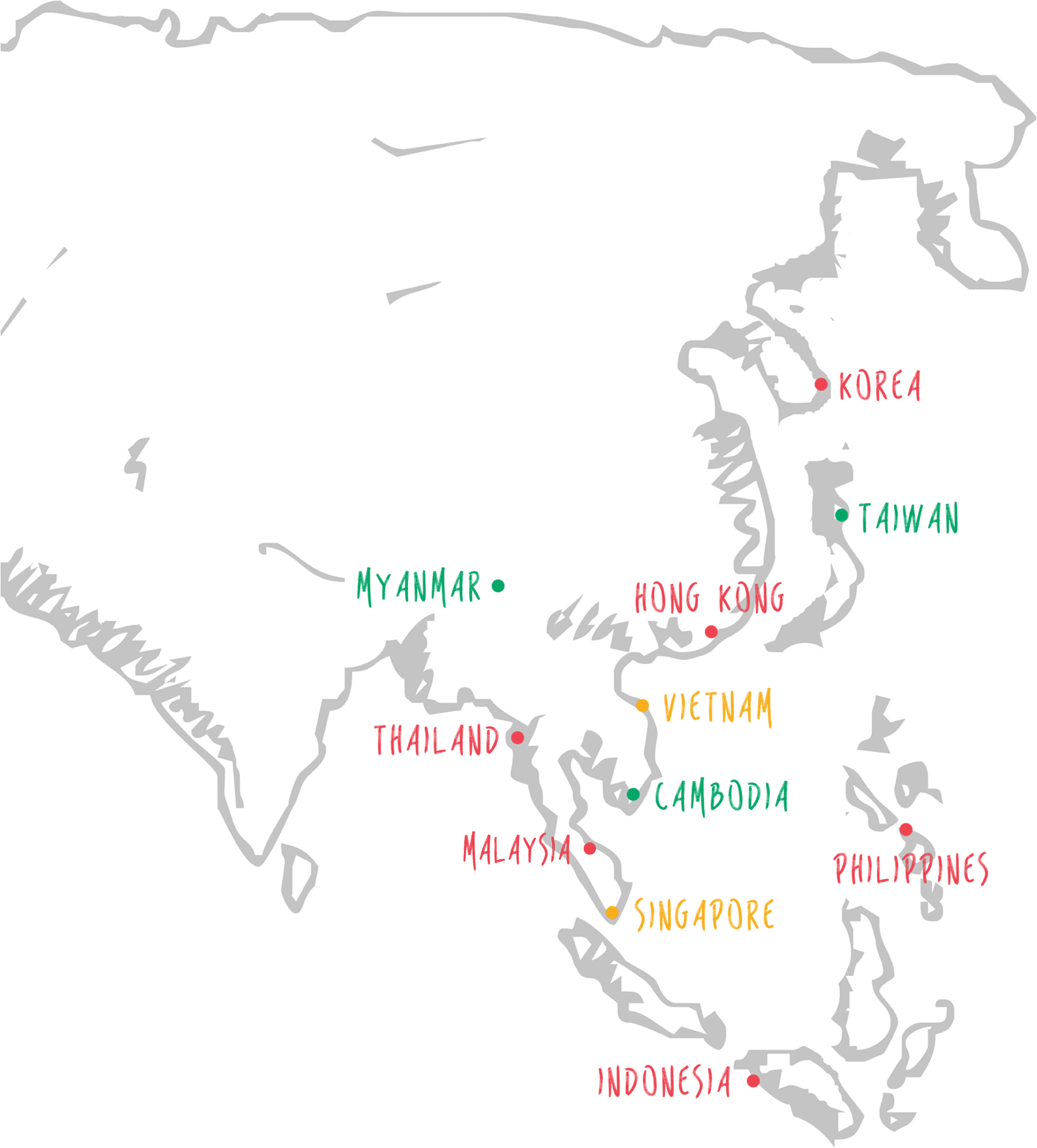 About Apac Region - Map - Free Transparent PNG Download - PNGkey