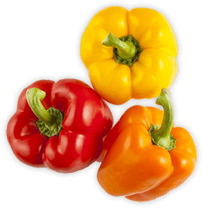 Tri Color Sweet Bell Peppers - Red Bell Pepper - Free Transparent Png 