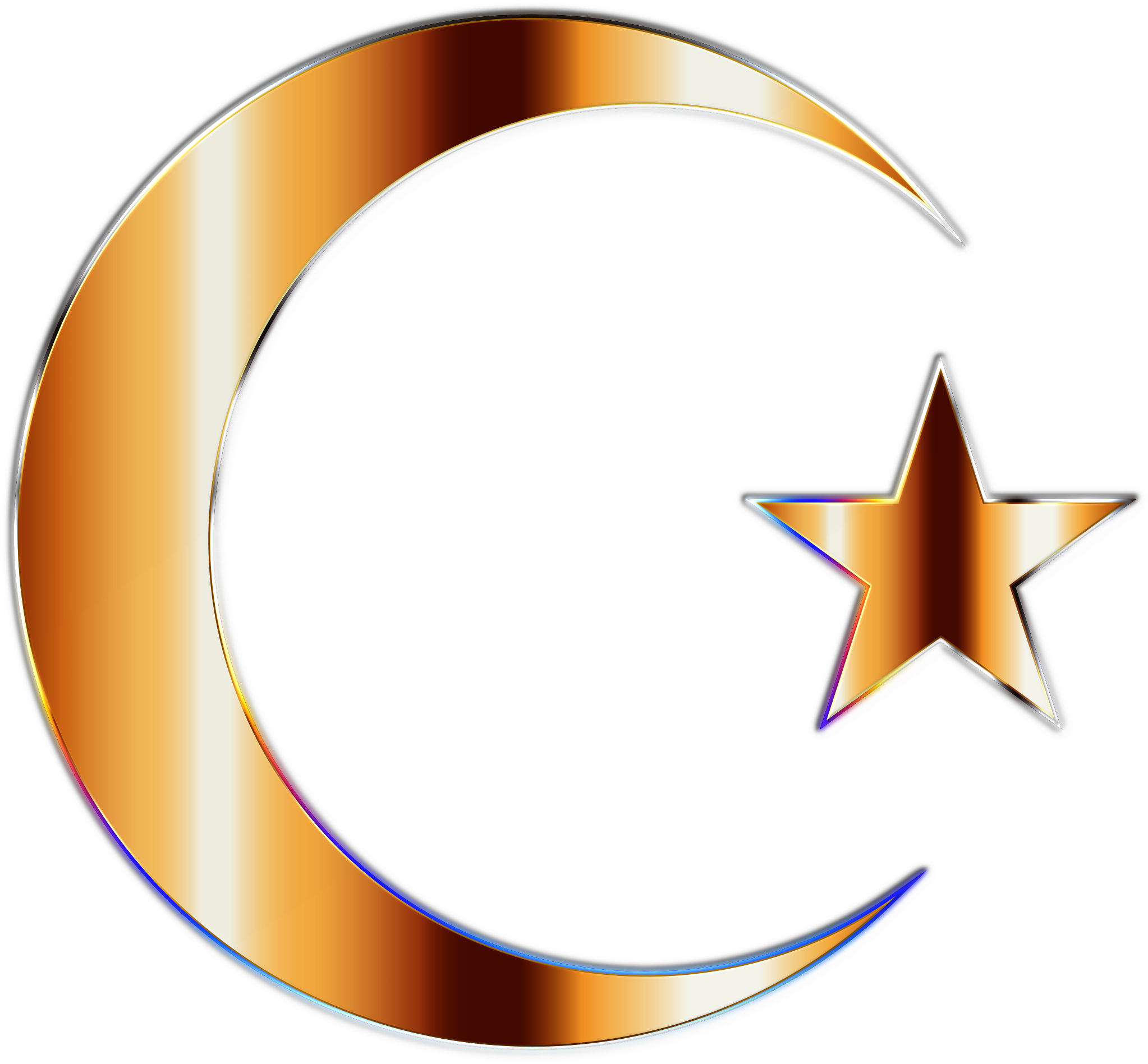 Download Golden Crescent Moon And Star Clipart Transparent Stock Gold Crescent And Star Png Image With No Background Pngkey Com
