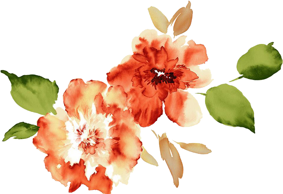 Clip Transparent Download Watercolour Flowers Paper - Watercolor