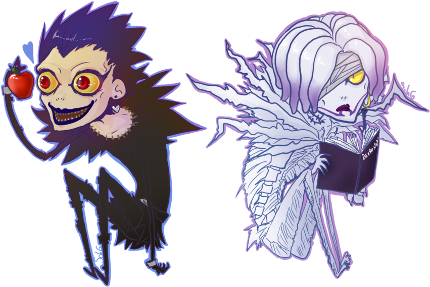 Download Death Note Ryuk And Rem Chibi Rem Ryuk Png Image With No Background Pngkey Com - death note roblox