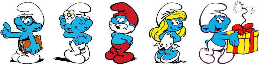 Download Brainy Smurf Vaniety Smurf Papa Smurf Smurfette Smurfs Cartoon Png Image With No 9880