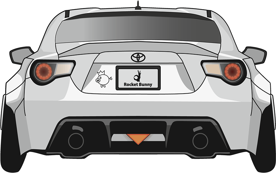 Download Toyota Gt 86 Rocket Bunny Illustration Toyota 86 Illustrator Png Image With No Background Pngkey Com