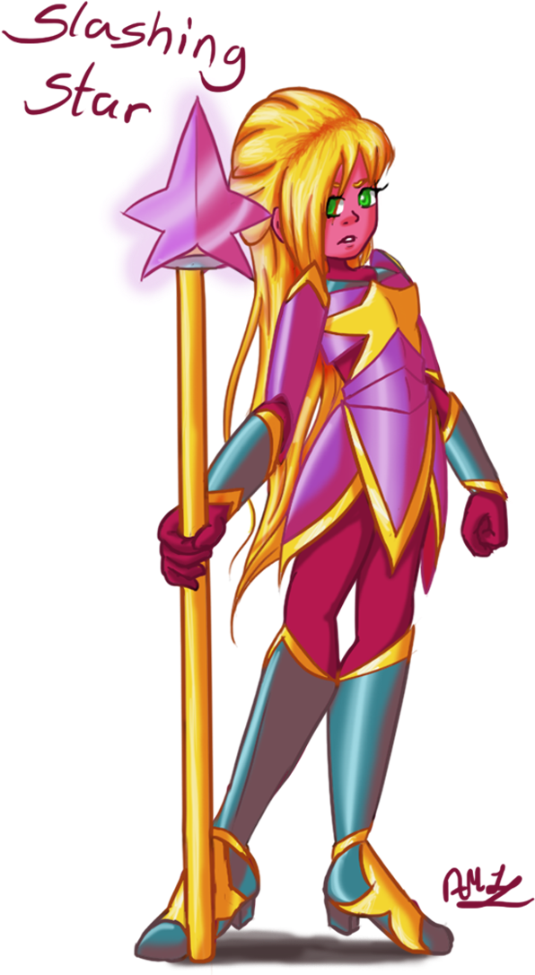 This Is Another Au Version Of A Character Named Starla - Cartoon (800x1100), Png Download