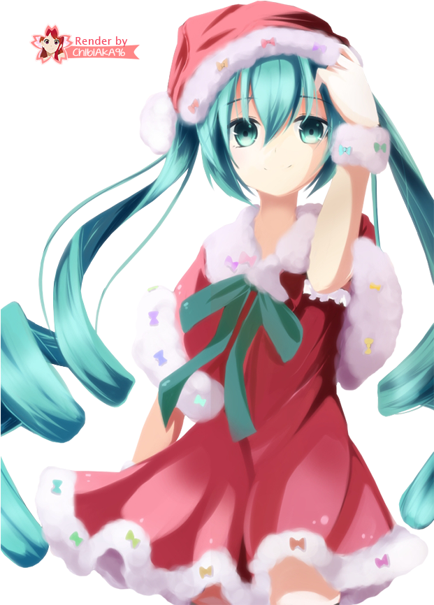 Free Download Hatsune Miku Christmas - Hatsune Miku Christmas (620x882), Png Download