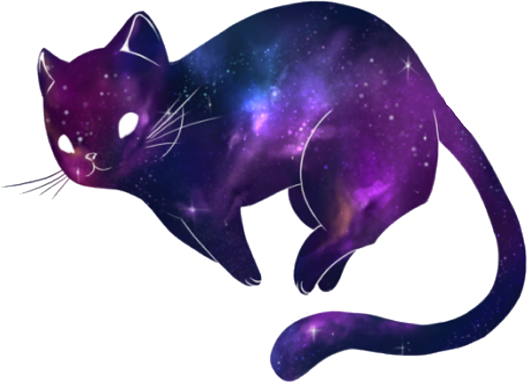 Eddsworld Catgirl GALAXY Fan art Cat electric Blue anime purple  animals drawing  Anyrgb