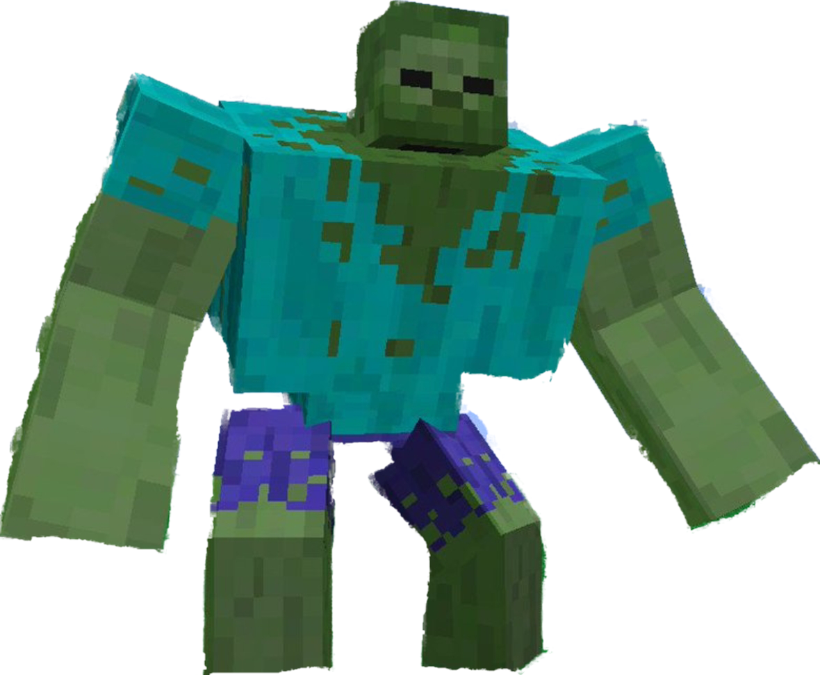 Minecraft Zombie Png Jpg Library Library - Minecraft Zombie Png - Free 