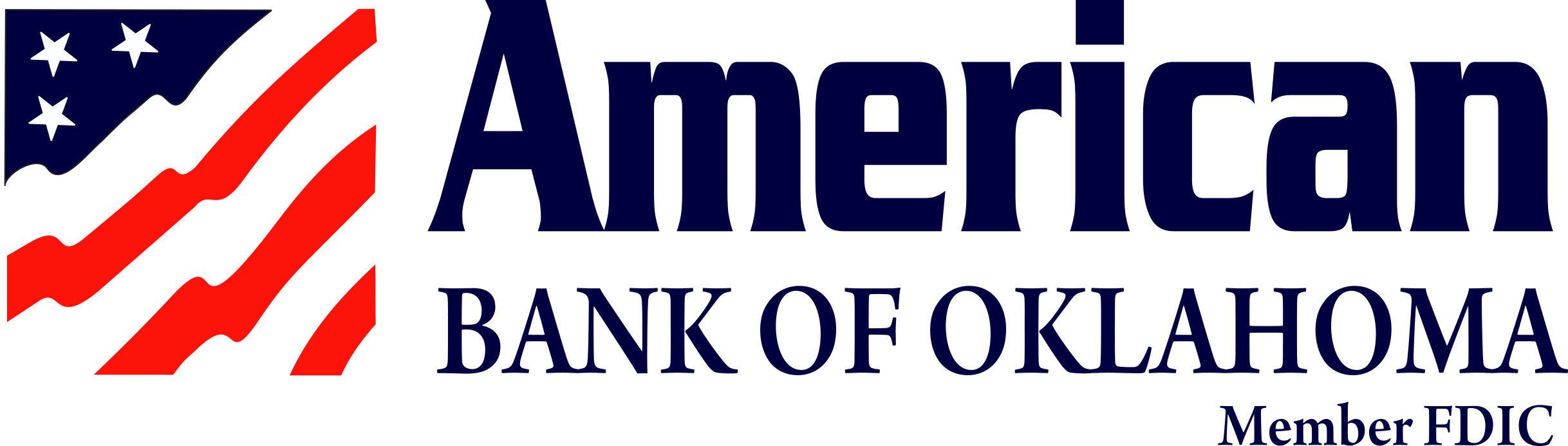 American Bank Of Oklahoma (2436x693), Png Download